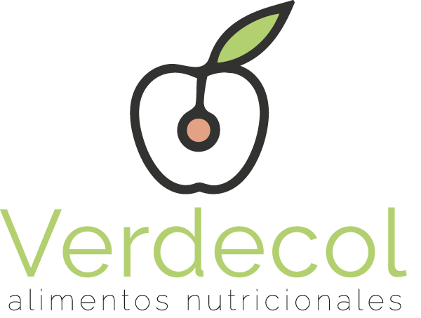 Logo Verdecol, snacks saludables, frutas deshidratadas